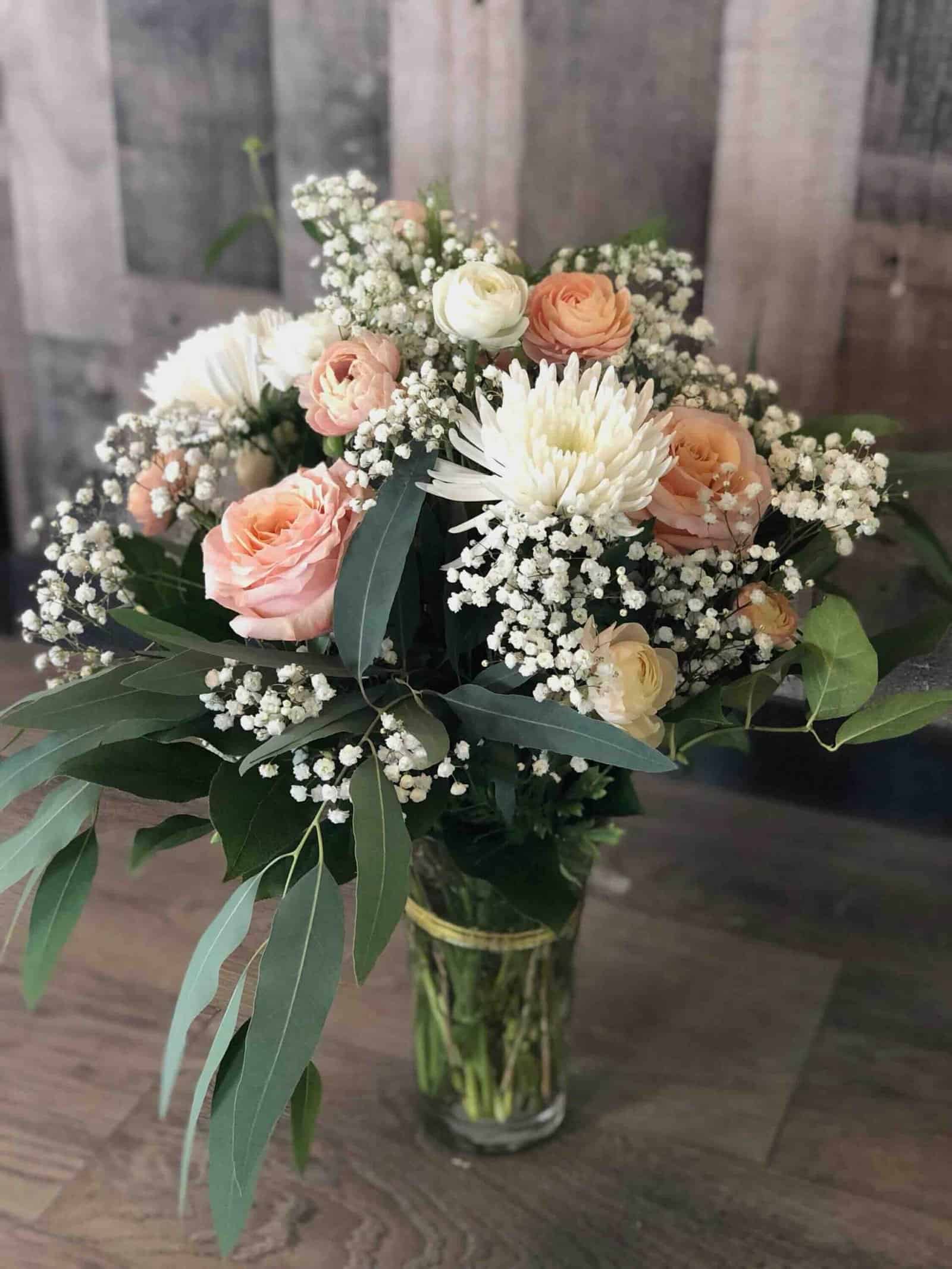 Wedding Arrangements at Sunshine Flower Farm in Apple Creek Ohio