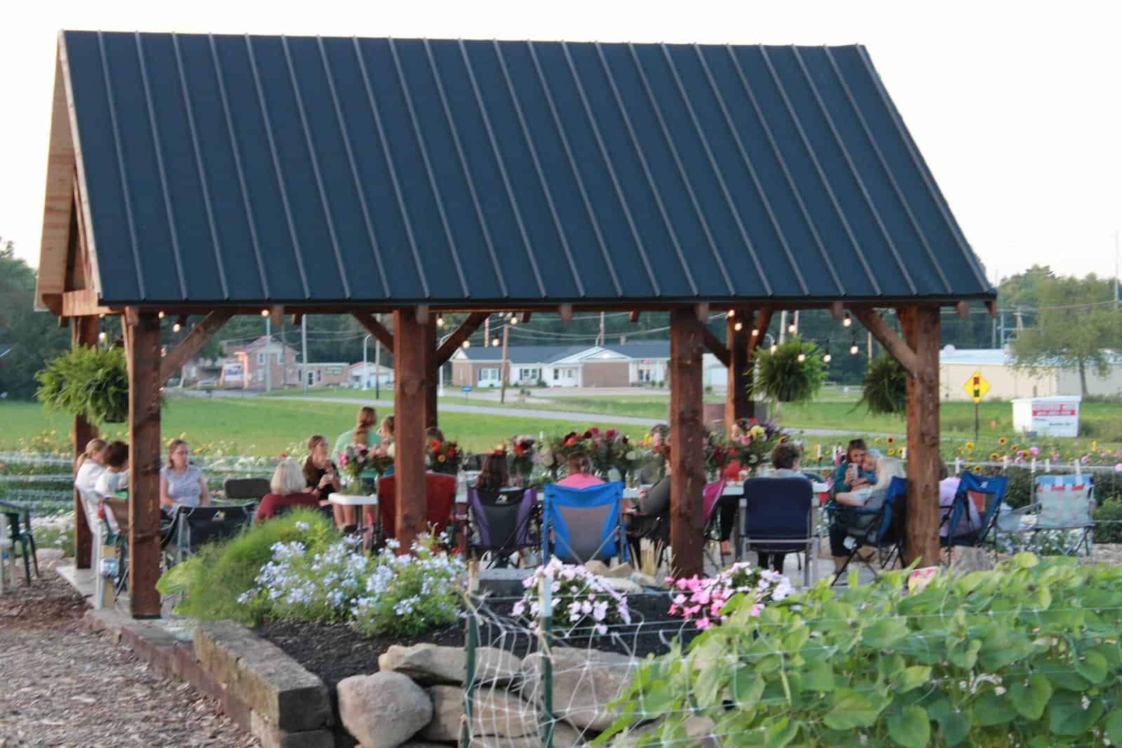 Pavilion Rental at Sunshine Flower Farm Apple Creek OH