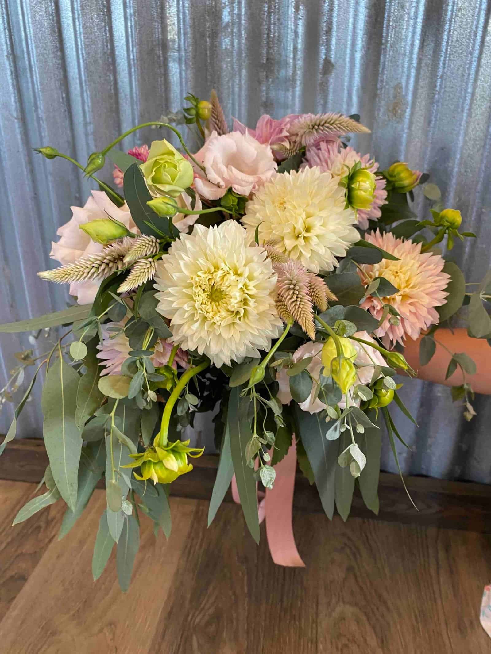 Wedding Arrangements at Sunshine Flower Farm in Apple Creek Ohio